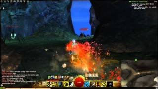 GW2 Vista  Gendarran Fields Lv2535  Overlook Caverns [upl. by Amihc487]