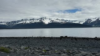 4K Video  Airplane Landing in Anchorage Airport Alaska [upl. by Arikahc]