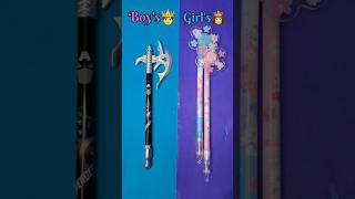 Boys👑Stationery vsGirls Stationery💙💗youtubeshorts​shorts​stationeryboysvsgirlsbacktoschool [upl. by Rumpf547]