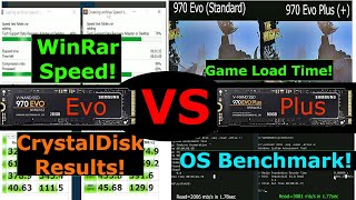 Samsung 970 EVO versus 970 Plus M2 NVME SUPER SPEED [upl. by Subocaj502]