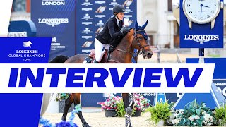 Jessica Springsteens winning interview at the Longines Global Champions Tour Grand Prix [upl. by Norval]