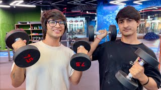 Sourav Joshi VS Sahil Joshi 😲 Gym Challenge [upl. by Trask]