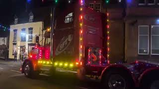 Bridgnorth Christmas charity tractor run 2023 [upl. by Roshelle]