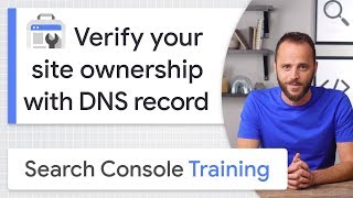 DNS record for site ownership verification  Google Search Console Training [upl. by Lennahs139]