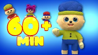 Knitted ChaCha Chicky LyaLya amp BoomBoom Toys  Mega Compilation  D Billions Kids Songs [upl. by Kei]