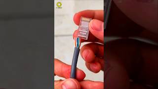 Ethernet Cable Connector Installation Made Easy  StepbyStep Guide shorts tips tricks [upl. by Phebe881]