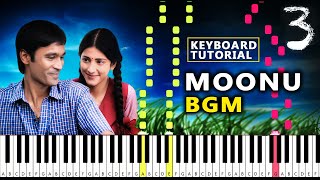 Moonu 3 Heart Touching BGM Cover  Moonu 3 Piano Notes  Moonu Bike Ride BGM Cover [upl. by Narual]