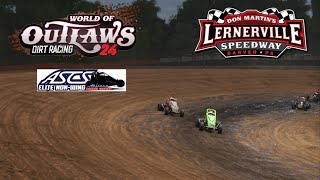 World Of Outlaws 24  ASCS Elite NonWing  Lernerville Speedway [upl. by Eiromem]