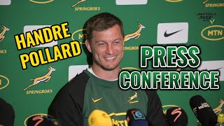 SPRINGBOKS Handre Pollard press conference [upl. by Anekahs]