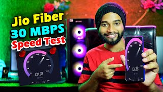 Jio Fiber 30 Mbps Speed Test  2024  30Mbps compare to 100 Mbps  Which Plan Best For You [upl. by Annoyik]