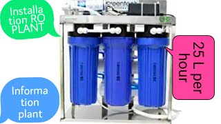 How to install commercial RO plant 25 L per hour [upl. by Aztiley3]