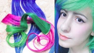 ➭ Como Pintar Extensiones De Colores  Como me pongo extensiones ❀  Miranda Ibañez [upl. by Eiliah463]