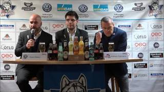 20170120 Kassel Huskies  Heilbronner Falken 51  Pressekonferenz [upl. by Rosemare]