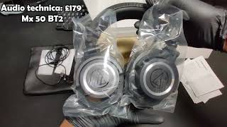 Audio Technica ATH M50x BT2 COMPLETE UNBOXING amp SETUP 2022 [upl. by Beniamino851]