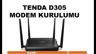 TENDA D305 MODEM KURULUMU [upl. by Abate907]