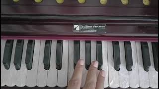 Learn to play the Shabad Kinka ek Jis Jee Basaway on harmonium [upl. by Ailahtan]