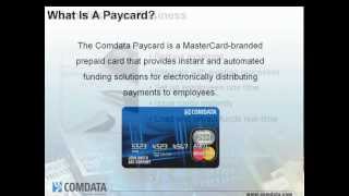 Comdata MasterCard Paycard Overview [upl. by Naerb668]