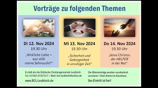 2024 Nov Impulsabend mit Thomas Diehl I Jesus der Retter in der Not [upl. by Kerekes252]