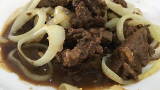 Beefsteak Bistek Tagalog Recipe Panlasang Pinoy [upl. by Twelve]