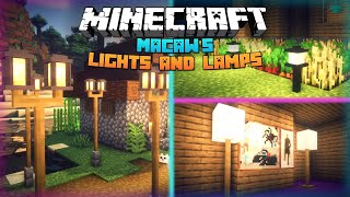 The BEST LampLight Mod in Minecraft Macaws Lights and Lamps Mod 1171 [upl. by Dabney]