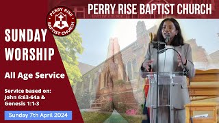 Sunday Worship 7th April 2024 perryrisebaptistchurch PRBC [upl. by Notsecnirp596]