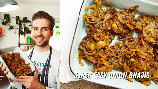 Super Easy Onion Bhajis  Plain Flour Recipe [upl. by Obaza]