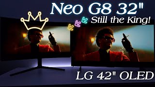 OLED is Overrated Samsung Neo G8 32quot 4k 240hz Mini LED is Impact Brightness King [upl. by Giraldo134]