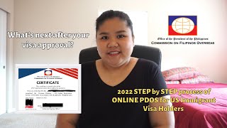 2022 STEP BY STEP ONLINE PDOS for US IMMIGRANT VISA  CFOPDOS [upl. by Trudnak553]