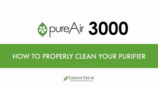 pureAir 3000  Cleaning Instructions [upl. by Horodko]