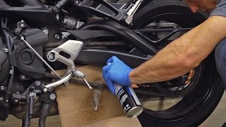 How To Lubricate Your Motorcycle Chain  MC Garage [upl. by Ever]