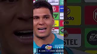 Las palabras de Juanfer Quintero tras la clasificación de Racing a la final de la Sudamericana 🏆 [upl. by Einnil]