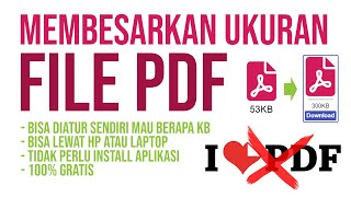 Cara memperbesar ukuran file dpf akurat sesuai keinginan kita online gratis [upl. by Rotsen]