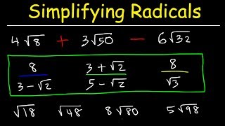 How To Simplify Radicals [upl. by Otokam]