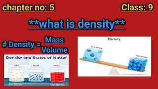 what is density   density explained massvolume and everyday examples  chemistry and physics [upl. by Odericus199]