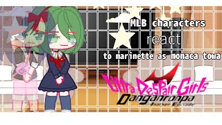 🐞mlb react to marinette as monaca towa 🪄  •sleepy•cloud [upl. by Ellenwahs]