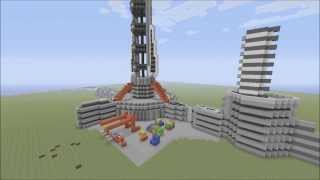 Minecraft Builds  Halo Space Elevator [upl. by Hassin]