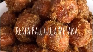 Keria Ball Gula Melaka Homemade  bahanbahan dekat description okay [upl. by Kerianne]