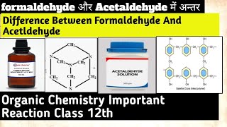 Distinguish Between Formaldehyde And AcetldehydeChemical Reaction Of Aldehyde And Ketone Class 12 [upl. by Mat]