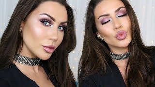 Prom  Date Night makeup 2017 Makeup to go with a black dress USING NEW PRODUCTS [upl. by Faus]