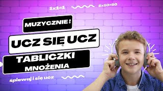 TABLICZKA MNOŻENIA od 1 do 5  ŁATWE zapamiętywanie  Czas na zabawę z matematyką 🎶 [upl. by Frants]