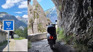 Mörderischer Kunkelspass mit Vespa GTS 300 am Limit kein Vergleich mit Stelvio Gavia Maniva [upl. by Casaleggio]