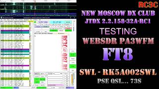 RK5A002SWL  60m FT8 SWLing WebSDR [upl. by Sauncho]