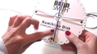 Beading Ideas  How to use Kumihimo loom part1 [upl. by Ayotahs]