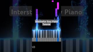 Interstellar Easy Piano Tutorial پیانو pianocover [upl. by Ynaffital749]