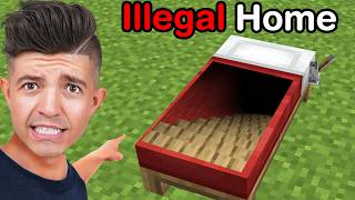 22 Illegal Houses In Minecraft [upl. by Aknahs]