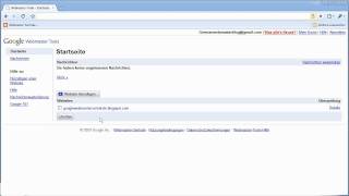 WebmasterTools Das neue Interface [upl. by Aissert]