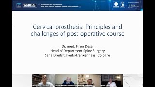 Cervical prosthesis principles and challenges of postoperative course [upl. by Odella391]