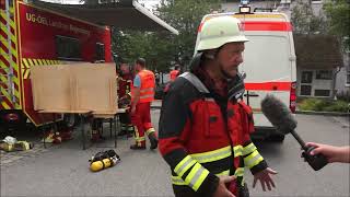 Großbrand in Nittendorf O Töne Kreisbrandrat und OrgL [upl. by Narud]