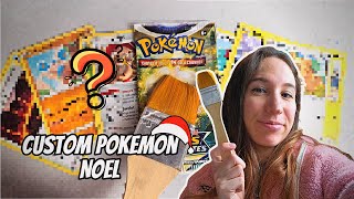 Je CUSTOMISE des cartes Pokémon Epée amp Bouclier  Edition NOËL 3 [upl. by Lloyd715]