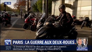 320 amendes pour stationnement gênant par jour à Paris la guerre aux deuxroues est déclarée [upl. by Hime760]